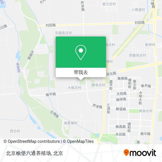 北京榆垡六通养殖场地图