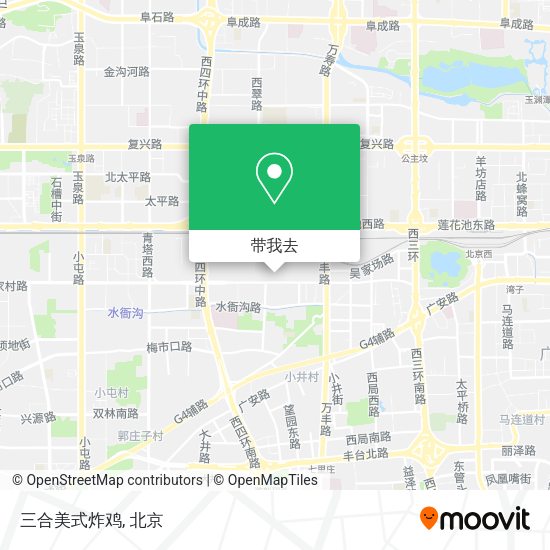 三合美式炸鸡地图