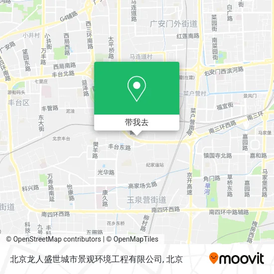 北京龙人盛世城市景观环境工程有限公司地图