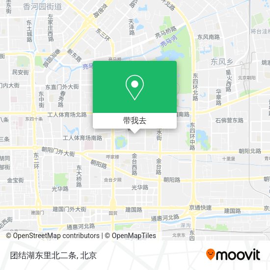 团结湖东里北二条地图