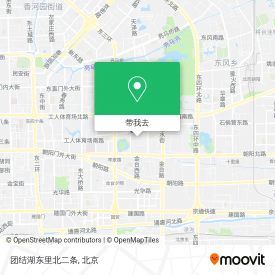 团结湖东里北二条地图