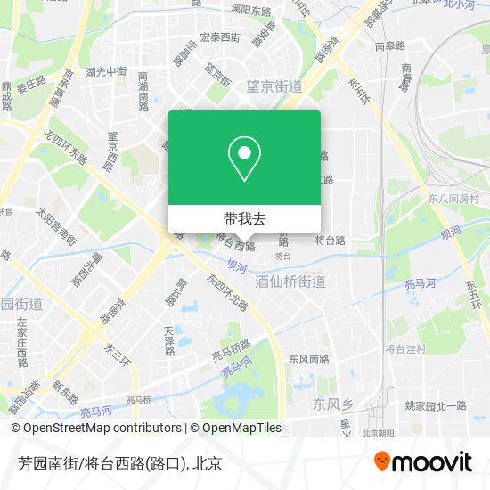 芳园南街/将台西路(路口)地图