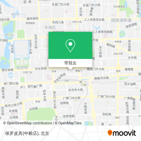 保罗皮具(中粮店)地图