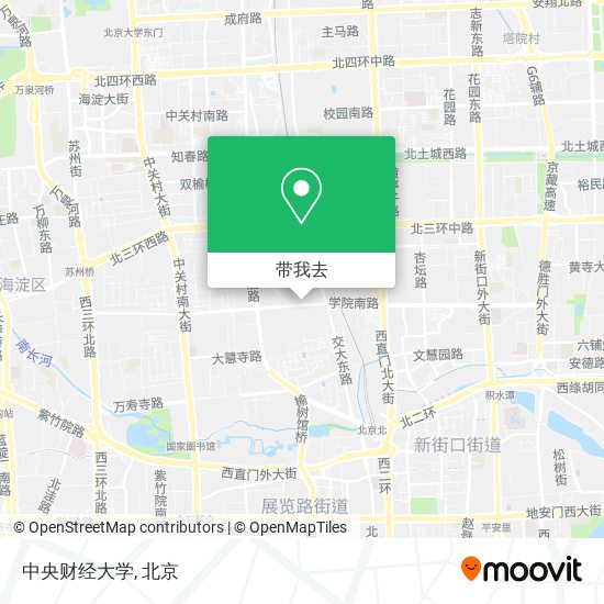中央财经大学地图