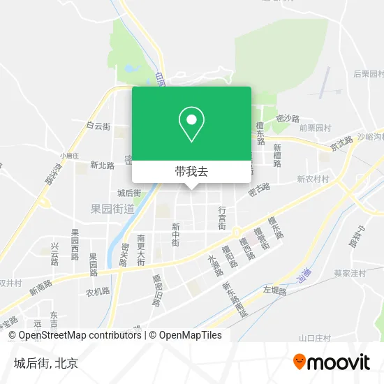 城后街地图