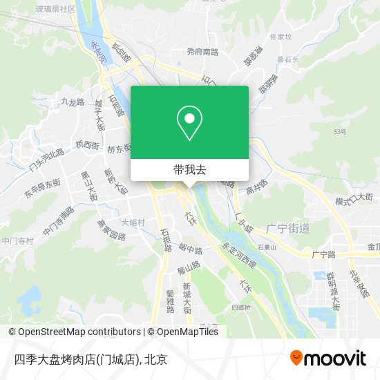 四季大盘烤肉店(门城店)地图