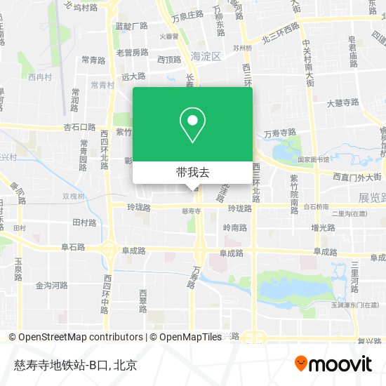 慈寿寺地铁站-B口地图