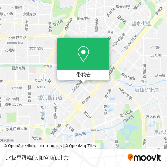 北极星蛋糕(太阳宫店)地图