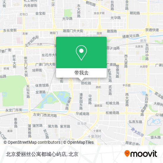 北京爱丽丝公寓都城心屿店地图