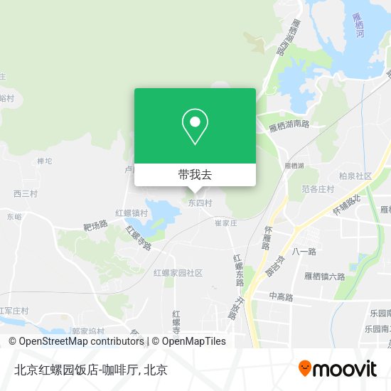 北京红螺园饭店-咖啡厅地图
