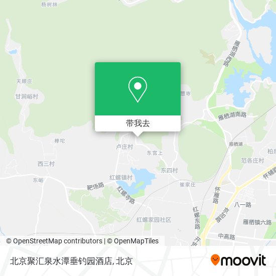 北京聚汇泉水潭垂钓园酒店地图