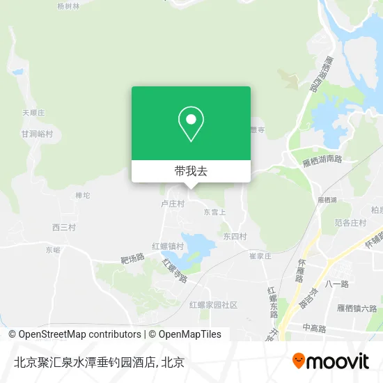 北京聚汇泉水潭垂钓园酒店地图