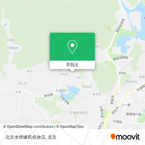 北京水情缘民俗旅店地图