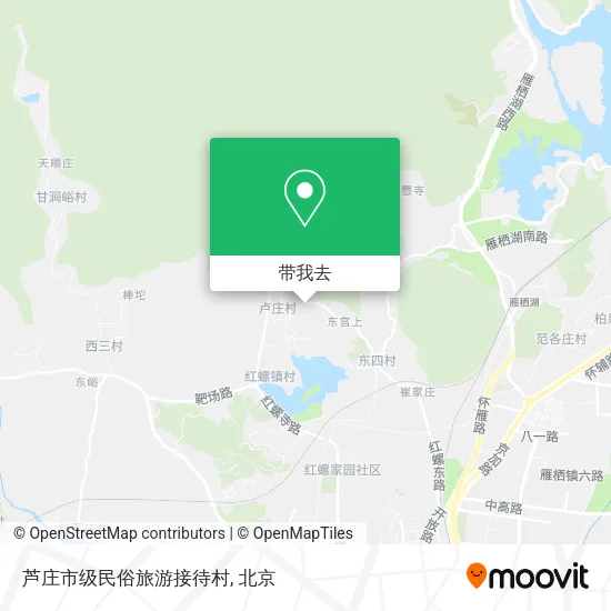 芦庄市级民俗旅游接待村地图
