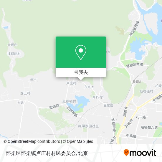 怀柔区怀柔镇卢庄村村民委员会地图