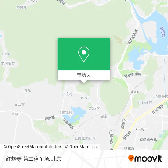 红螺寺-第二停车场地图