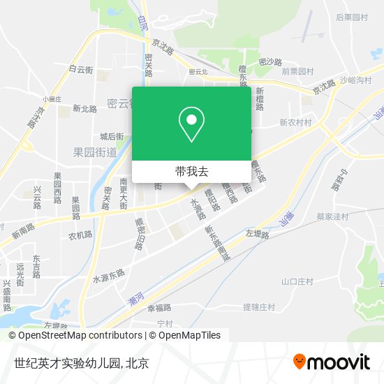 世纪英才实验幼儿园地图