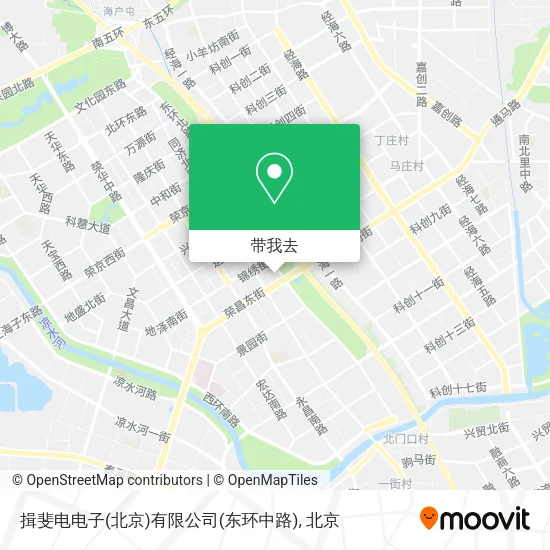 揖斐电电子(北京)有限公司(东环中路)地图