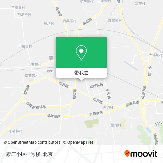 康庄小区-1号楼地图