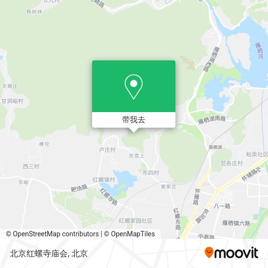 北京红螺寺庙会地图