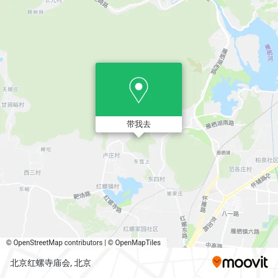 北京红螺寺庙会地图