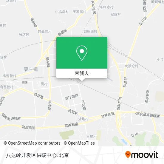 八达岭开发区供暖中心地图