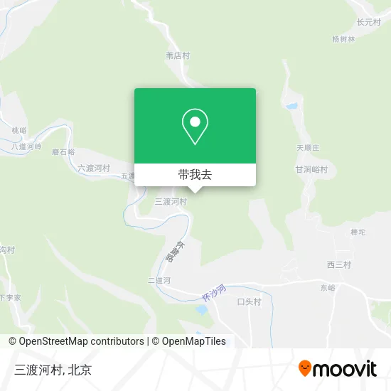 三渡河村地图