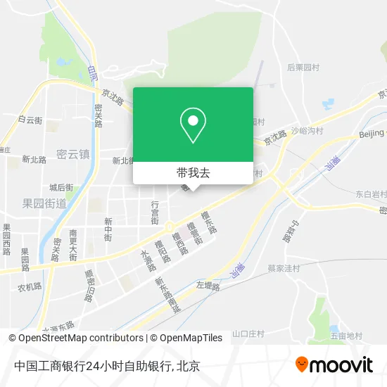 中国工商银行24小时自助银行地图