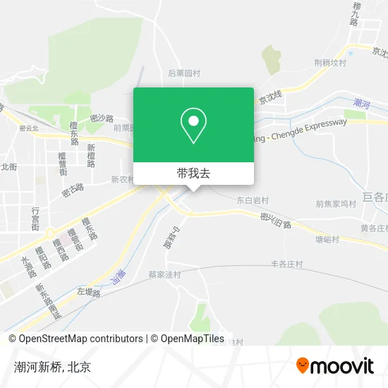 潮河新桥地图
