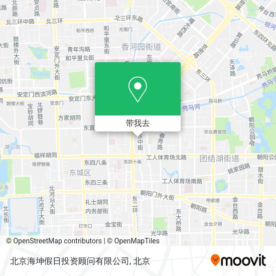 北京海坤假日投资顾问有限公司地图