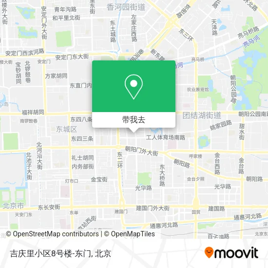 吉庆里小区8号楼-东门地图
