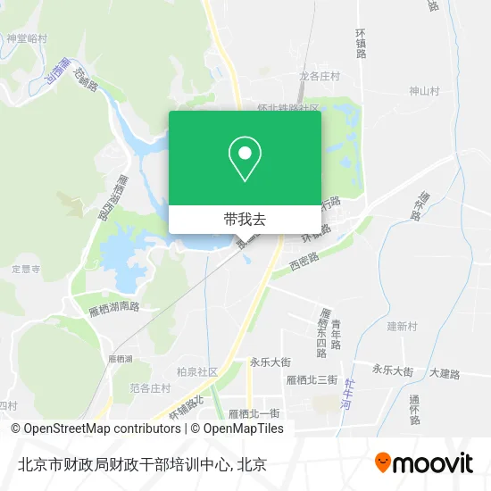 北京市财政局财政干部培训中心地图