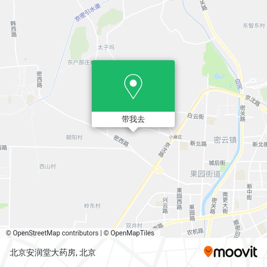 北京安润堂大药房地图