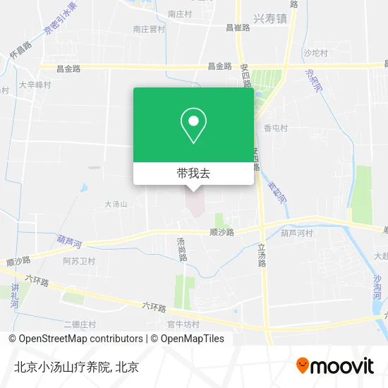 北京小汤山疗养院地图