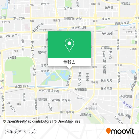 汽车美容卡地图