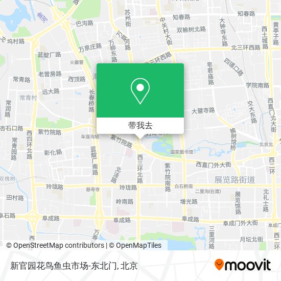 新官园花鸟鱼虫市场-东北门地图