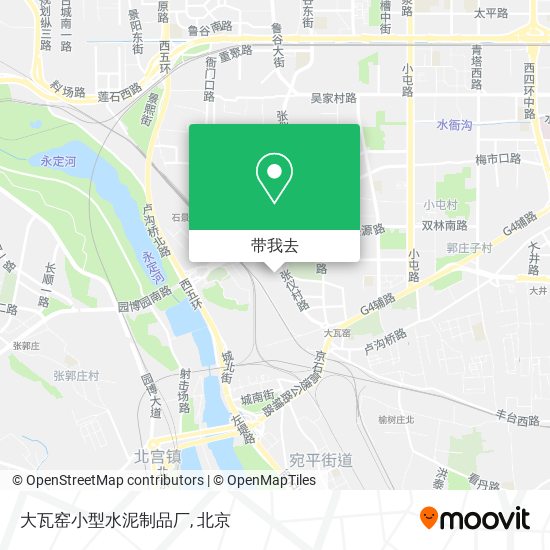大瓦窑小型水泥制品厂地图