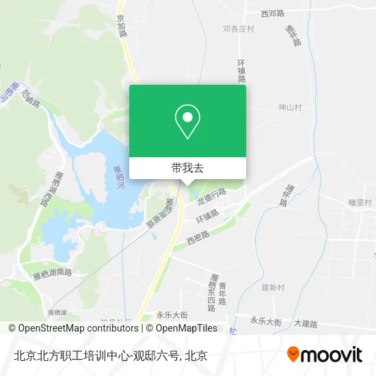 北京北方职工培训中心-观邸六号地图