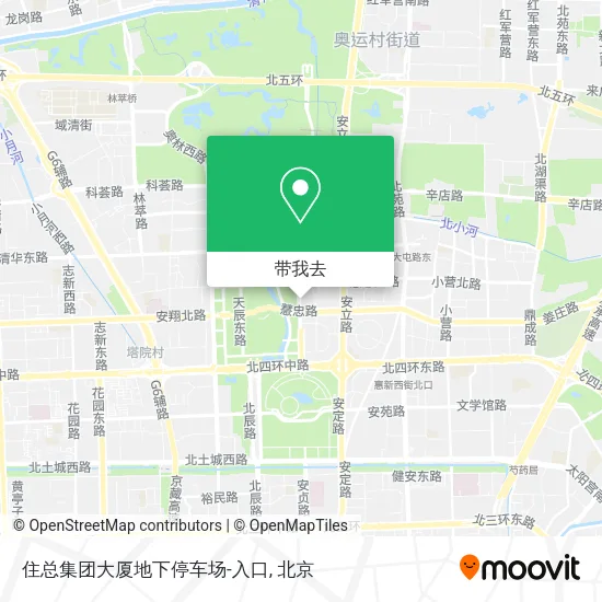 住总集团大厦地下停车场-入口地图