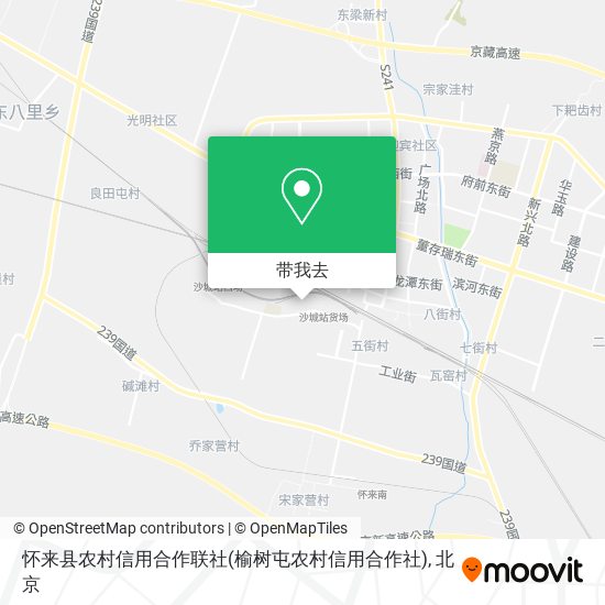 怀来县农村信用合作联社(榆树屯农村信用合作社)地图