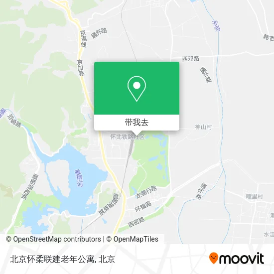 北京怀柔联建老年公寓地图