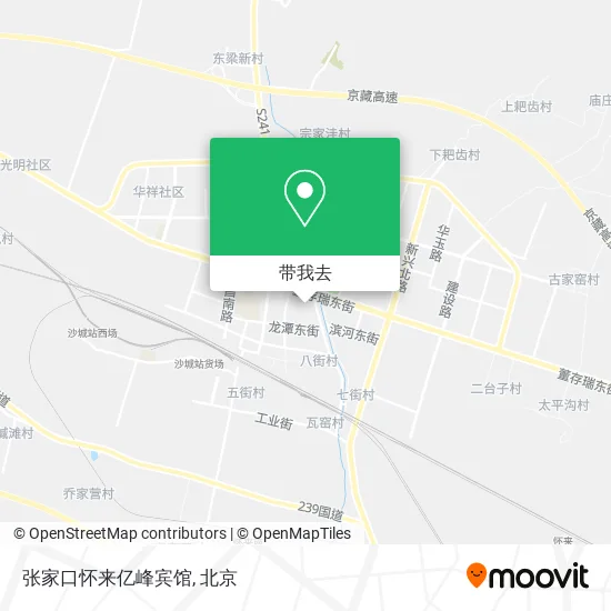 张家口怀来亿峰宾馆地图