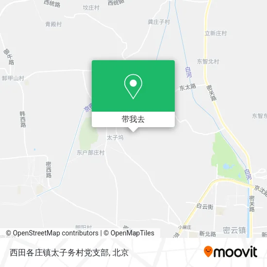 西田各庄镇太子务村党支部地图