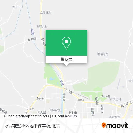 水岸花墅小区地下停车场地图