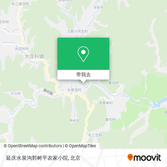 延庆水泉沟郭树平农家小院地图