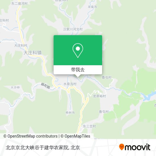 北京京北大峡谷于建华农家院地图