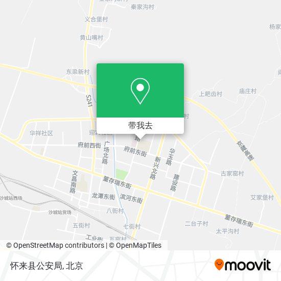 怀来县公安局地图
