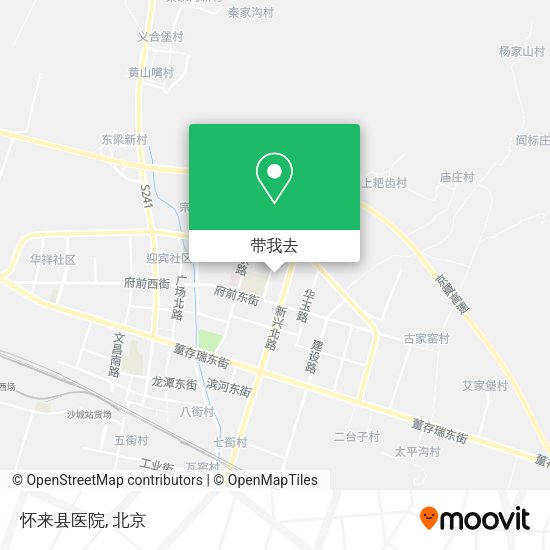 怀来县医院地图