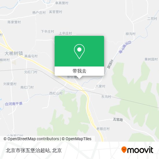 北京市张五堡治超站地图