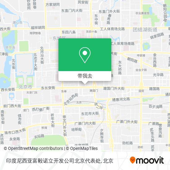 印度尼西亚富毅诺立开发公司北京代表处地图